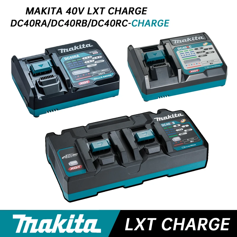 MAKITA DC40RA 40V Max Rapid Optimum Charger DC40RB 40V MAX XGT Dual Port Rapid Optimum Charger For Makita Power Tools DC40RC