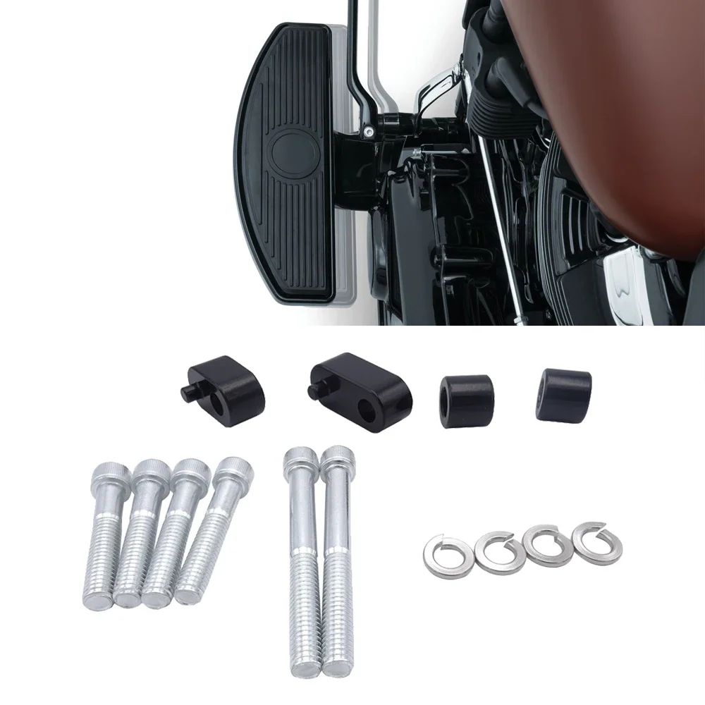 For Harley 2009-2024 FLHT FLHR FLTR FLHX And 2009-2013 FL Trikes Motorcycle 3/4 Inches Footpeg Extension Kit With Bolts