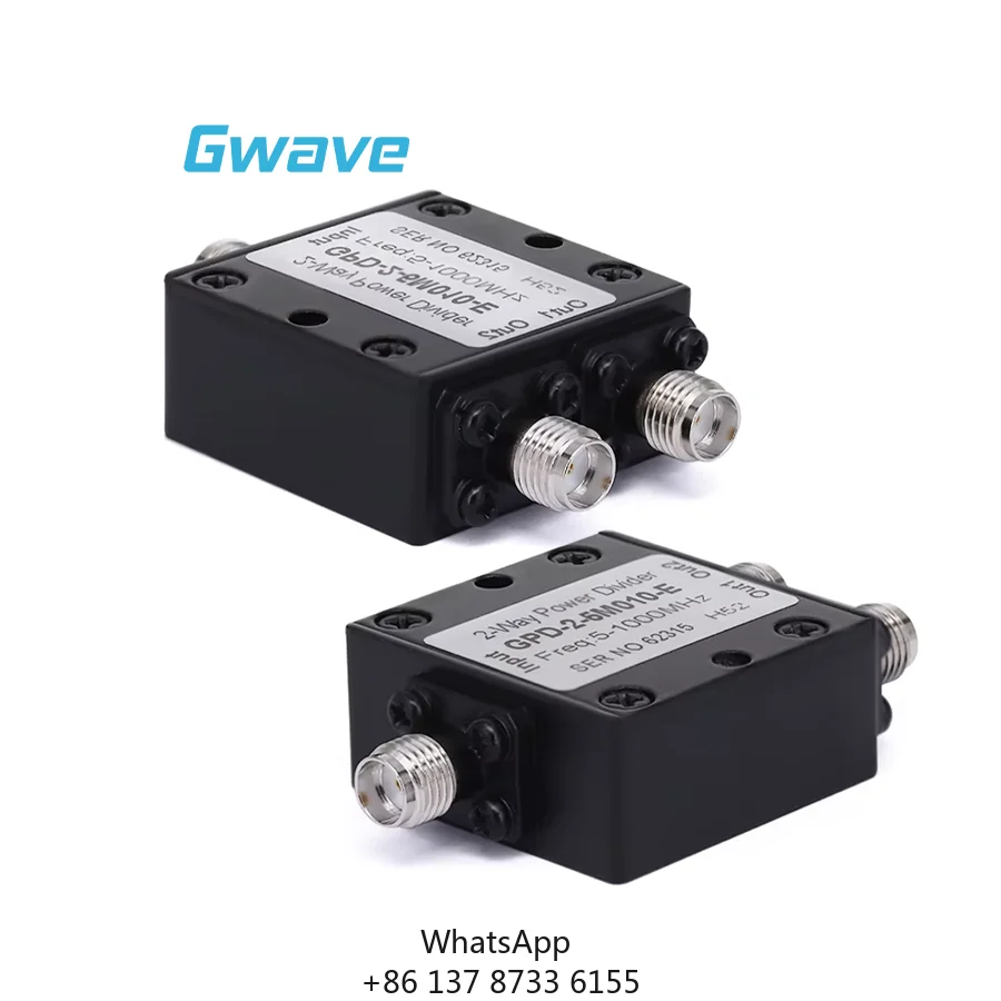 2-Way For SMA Power Divider For Telecom 1 Watt Rated 5 MHz To 1 GHz