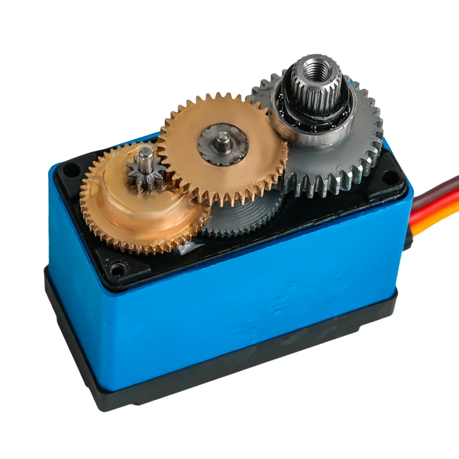 4 pezzi TD-8315MG Servo digitale da 15 kg Coppia elevata Tutti gli ingranaggi metallici Motore con spazzole di carbone 180/270/360 °   per il giocattolo robot cingolato per auto RC