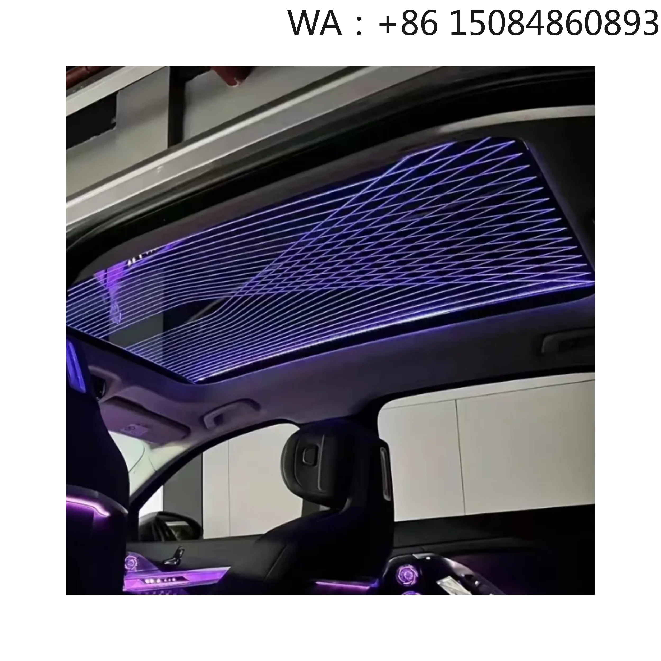 12V Universal Panoramic Sunroof LED Ambient Light Romantic Starry Sky Film Car Interior Upgrade Accessories