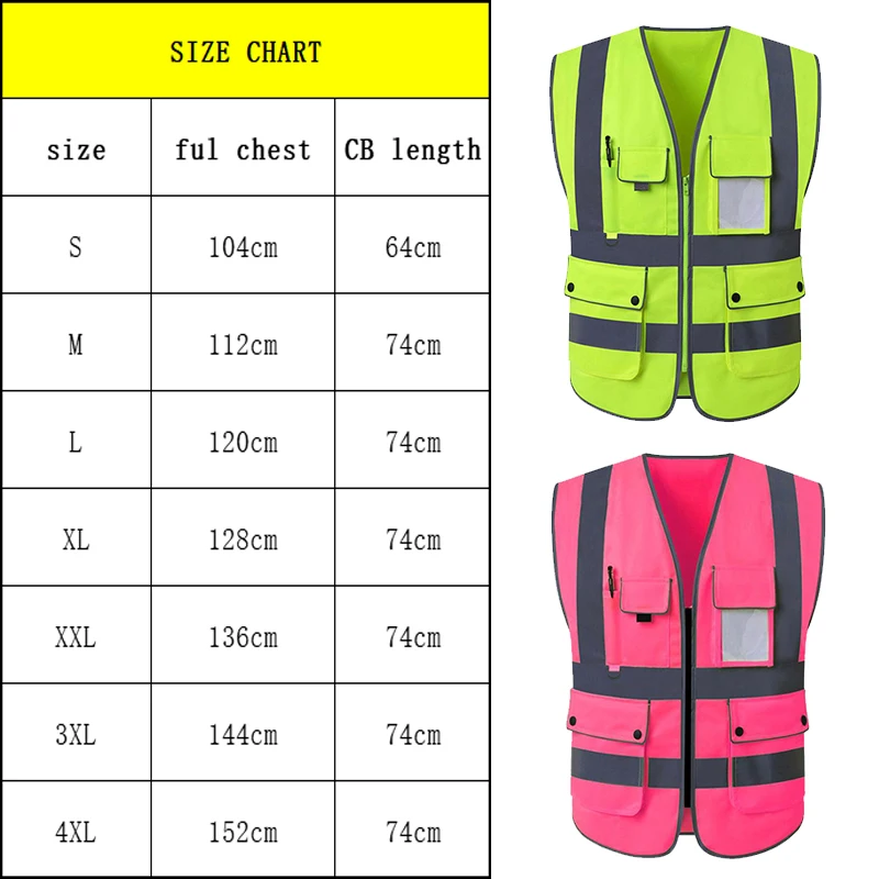 Aircraft Maintenance Engineer Multipocket Vest with Strips Construction Building Road Working Workwear Clothing