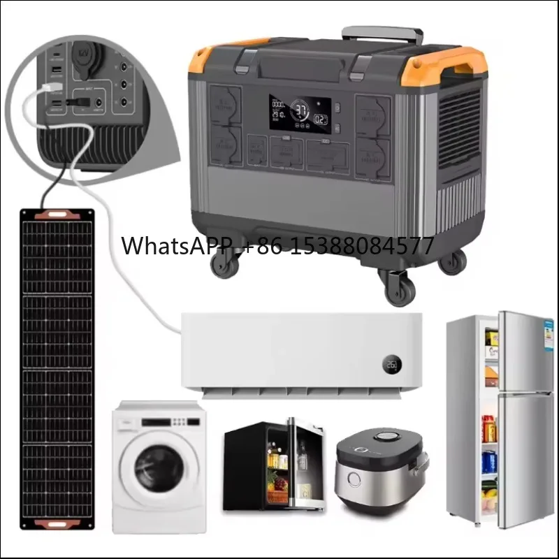 

2024 New Portable Power Station 3000w 2400w 1000w 300w Premium Lithium Battery Solar Charge Power Storage System Multiple Socket