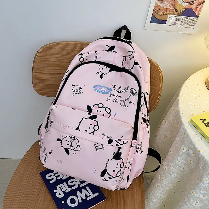 Sanrio New Pacha Dog Student Schoolbag Large Capacity Waterproof Cartoon Lightweight Double-Shoulder Backpack