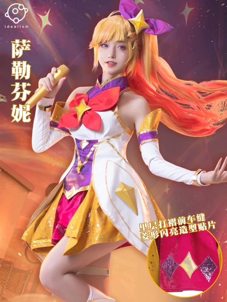 

Anime League Of Legends Akali Kasa Cosplay LOL Star Guardian Salafeni Suit Gin Girl Kasha Akali Salafine Costume Cosplay Suit