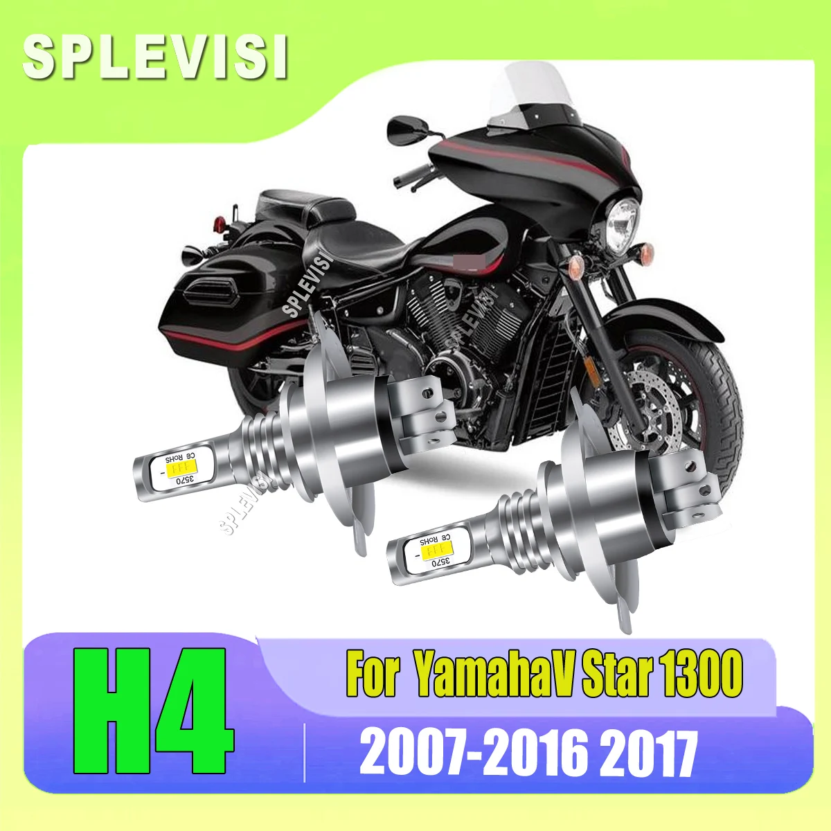 

H4 9003 LED Headlight Bulb - providing drivers with a good driving experience For Yamaha V Star 1300 2007 2008 2009 2010 -2017