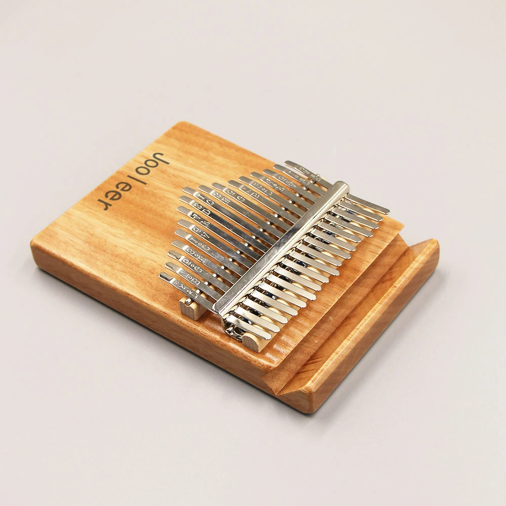 Jooleer-Kalimba de 17 y 21 teclas con aplicación, Piano de pulgar portátil para adultos y niños, martillo de afinación Okoume Mbira, cubiertas de