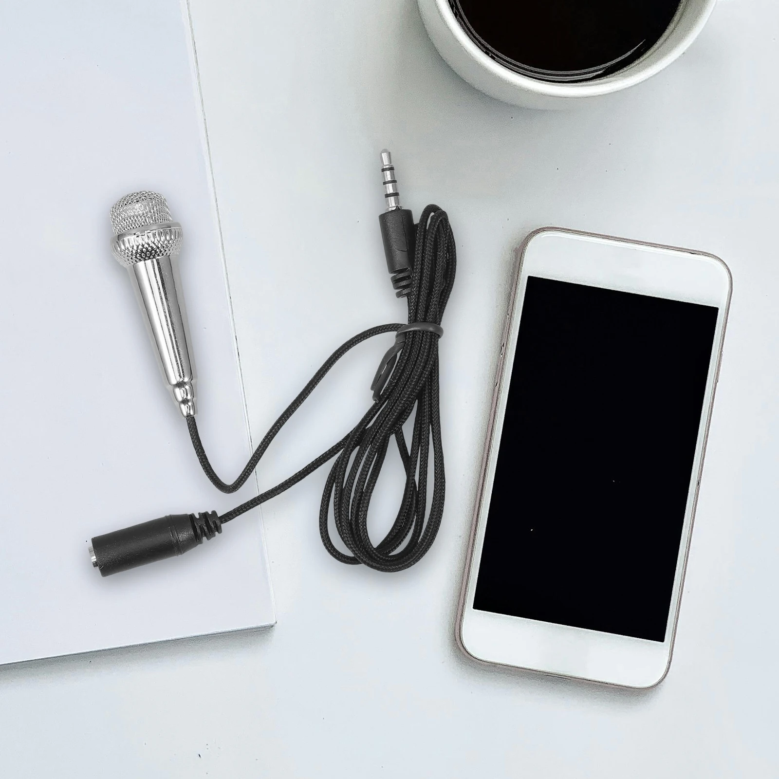

Mini Microphone Tiny Phone Microphone Portable Recording Microphone Vocal Instrument