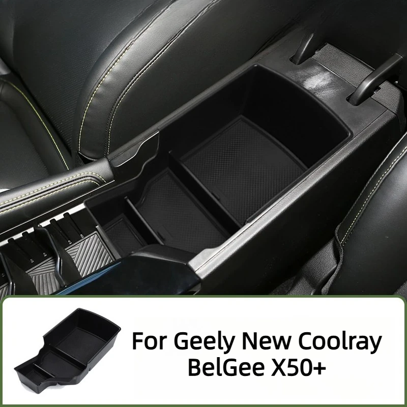 Armrest Storage Box For Geely New Coolray BelGee X50+ 2026 2025 Accessories ABS Anti-Rattle Impact Resistance Shockproof