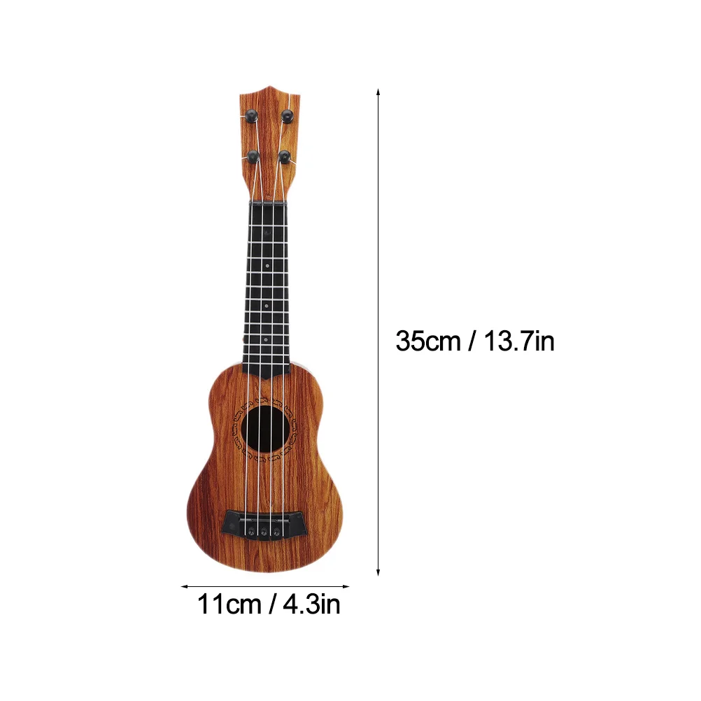 Mainan gitar Ukulele, alat musik Mini anak-anak, mainan belajar edukasi balita, mainan gitar kayu