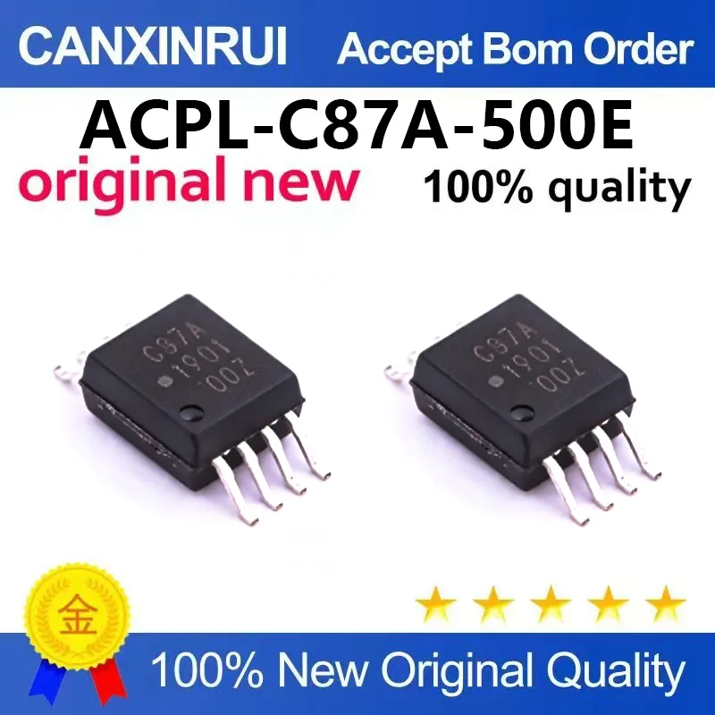 （5pcs-10pcs）New original patch ACPL-C87A-500E silk screen C87A patch SO-8 optocoupler isolation voltage amplifier