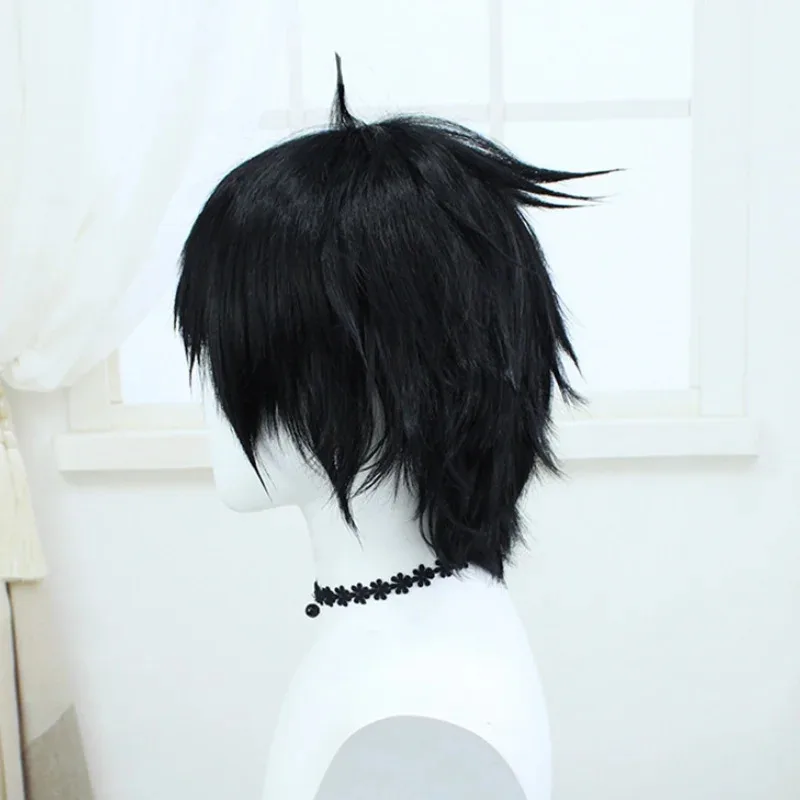 Peluca de Anime Haikyuu Akaashi Keiji, disfraz de voleibol, pelucas para fiesta de Halloween de alta calidad