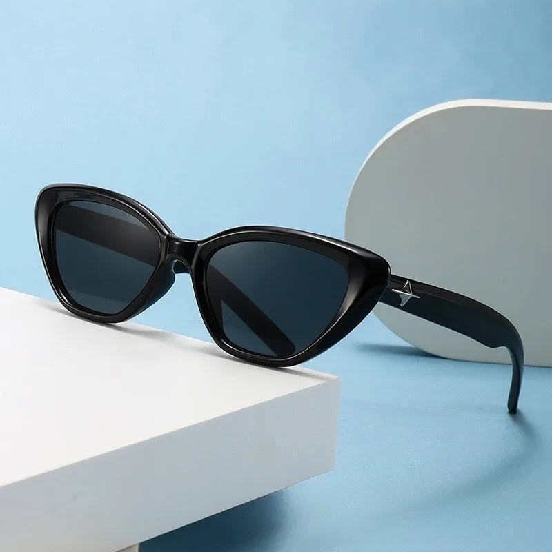 Koreanische Cat Eye Fashion Sonnenbrille für Damen Sonnenschutz – Detail 4