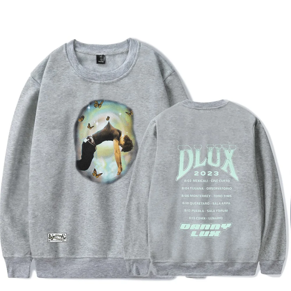 Fashion DannyLux Crew Neck Sweatshirt 2023 Tour Concert Merch Popular Graphics sided Print Unisex Trendy Casual Streetwear Men