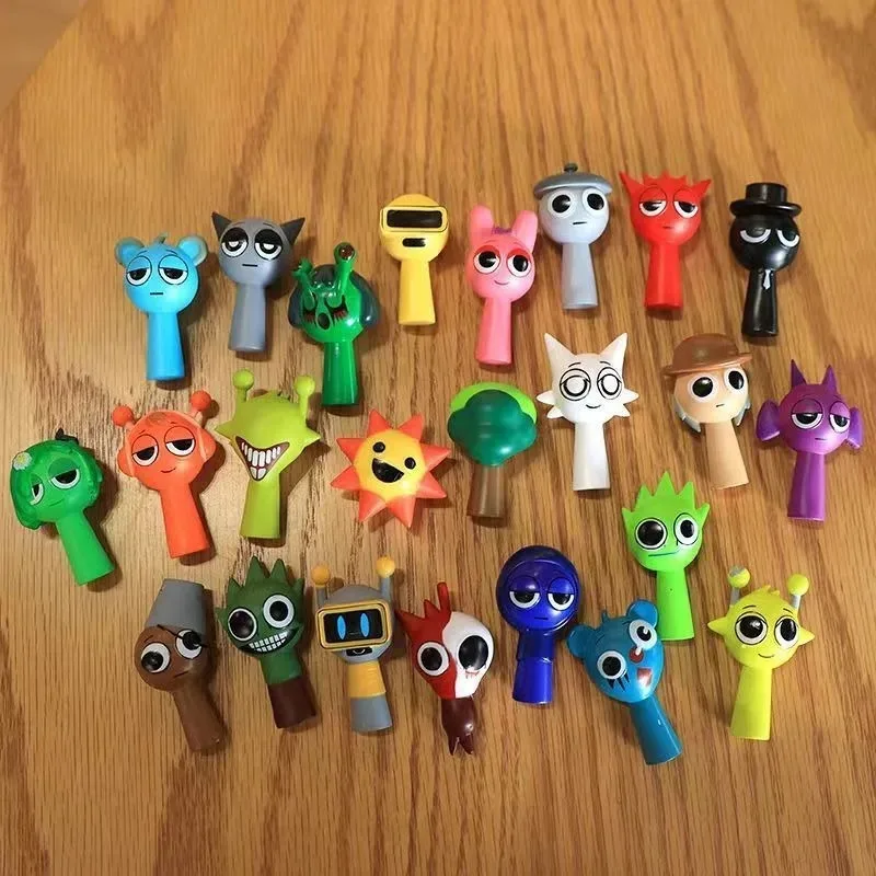 5cm 24 teile/satz Anime Spiel Sprunki Mini Figur Blind Box PVC Modell Spielzeug Sprunki PVC Action Figure Modell Kinder puppen Geschenk