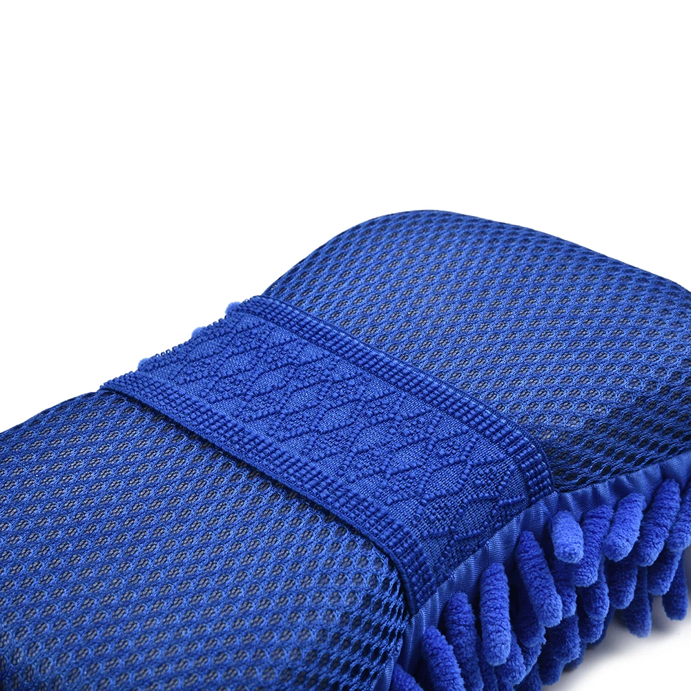 1/3PCS Car Wash Microfiber Chenille Car Wash Sponge Care Washing Brush Pad Washing Towel Auto Gloves Styling Accessories Gadget