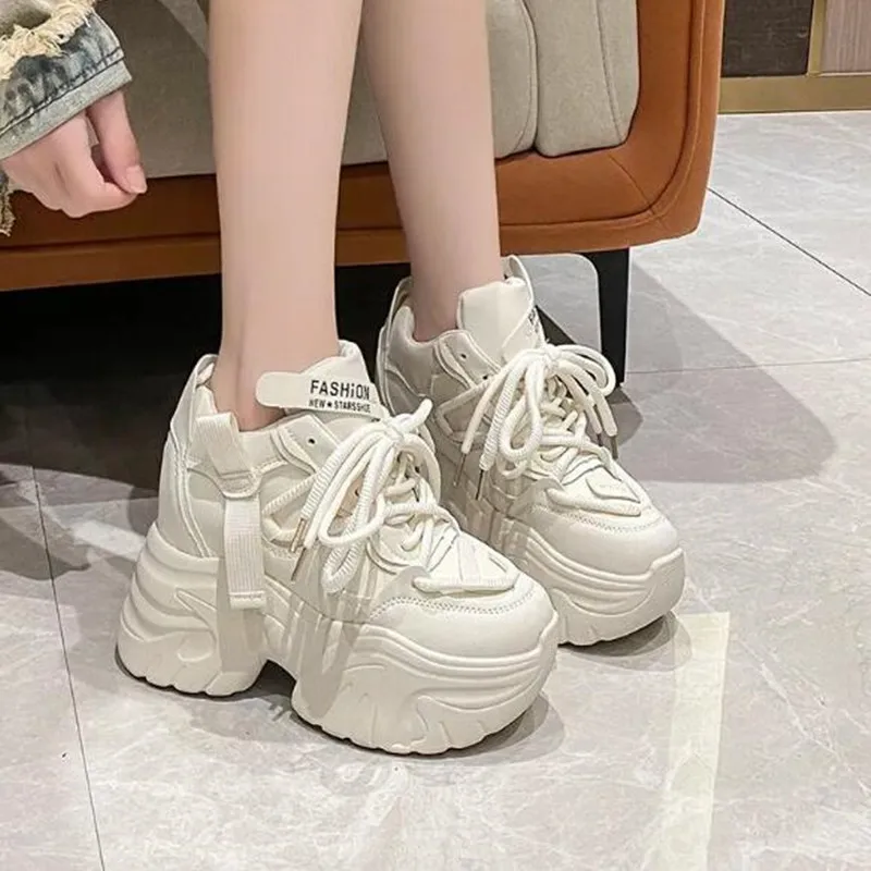 New Autumn Winter Women Warm Sneaker High Platform Fur Snow Shoes Fashion Ladies Trainers Chunky Sneakers Woman Zapatillas Mujer