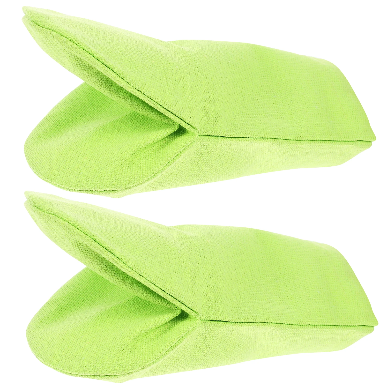 

2pcs Green Duck Mouth Hand Puppet Materials Soft Canvas DIY Finger Puppets for Kids Story Telling Puppet Show Craft Supplies