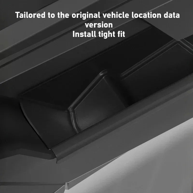 Vordertür-Seitenablagebox für Tesla Cybertruck 2026 TPE Aufbewahrungsorganizer Ablagefach Türarmlehne Regenschirm-Mülleimer Auto-Zubehör – Detail 2