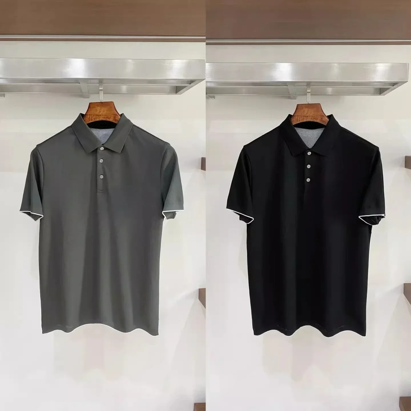Italian BC 26 ss casual embroidered lapel polo shirt