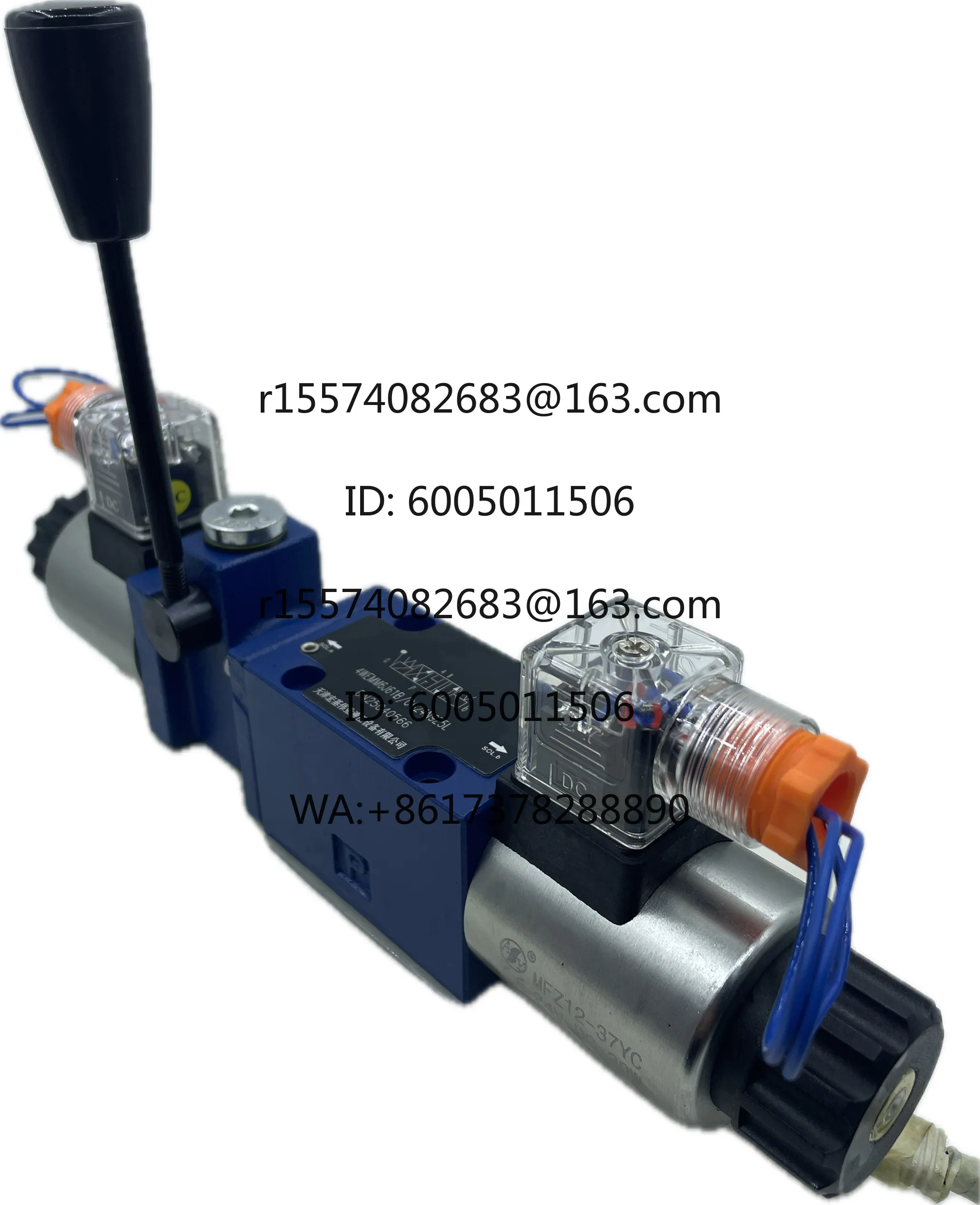 Handheld integrated solenoid directional valve with manual function solenoid valve 4WEMM6J manual solenoid valve 4WEMM