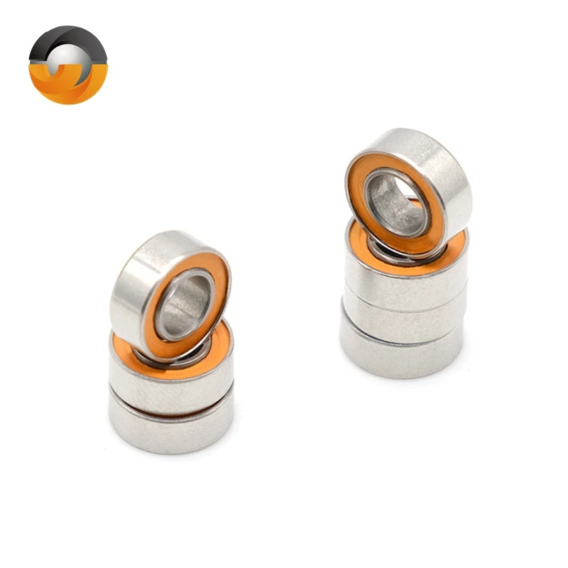 10 قطعة سفينة الصيد تحمل SMR84 63 74 85 95 103 104 105 106 115 117 126 128 148 2OS الفولاذ المقاوم للصدأ الهجين محامل السيراميك #4