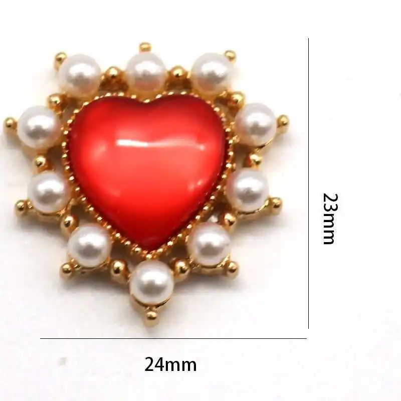 5pcs OFXSHIP Heart-Shaped Pearl Cat's Eye Alloy Princess Magic Wand Accessories DIY Decorative Butterfly Knot Hair Accessories