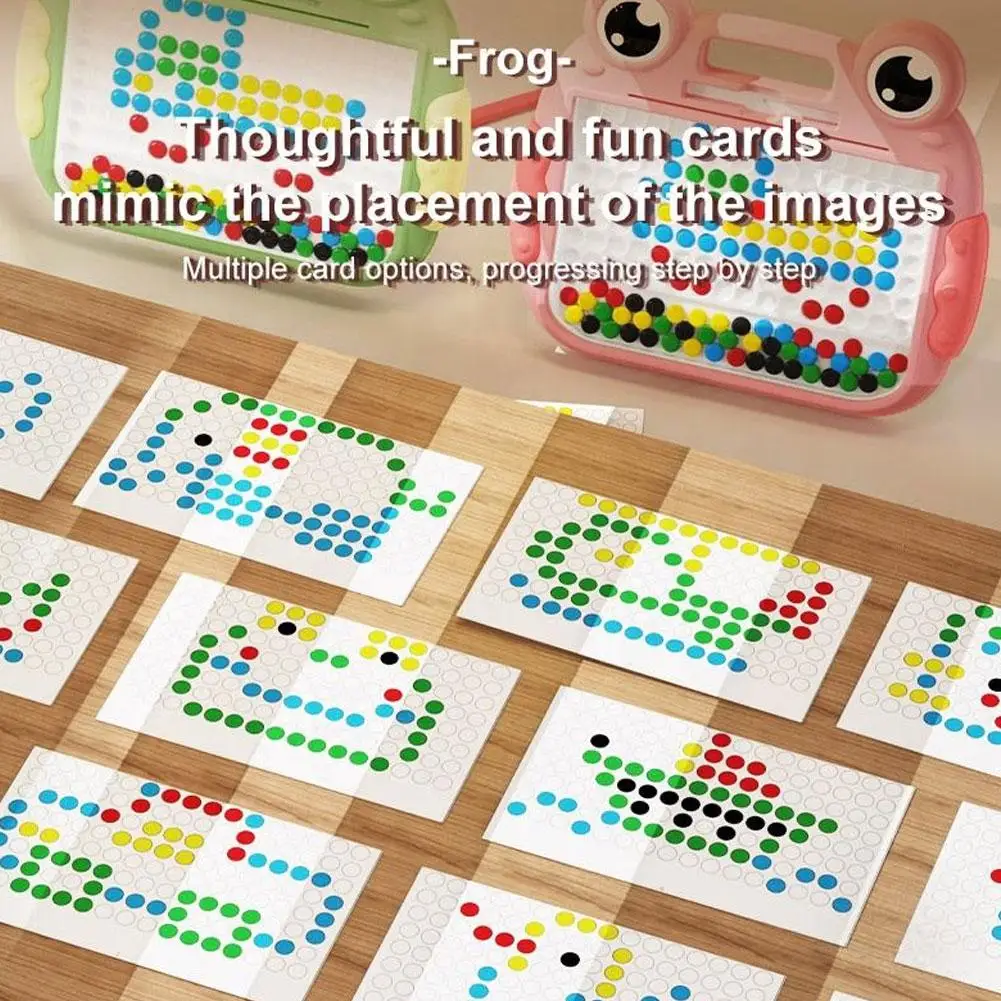 กระดานวาดภาพแม่เหล็กสำหรับเด็ก กระดานวาดภาพขนาดใหญ่พร้อมลูกปัดแม่เหล็กและปากกา กระดานวาดภาพขนาดใหญ่สำหรับเด็ก ของเล่นเพื่อการศึกษา