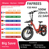 Fafrees F20 Max Folding Electric Bicycle 500W 48V 22.5Ah 20 inch MTB Mountain Bike Outdoor Fat Ebike for Adult