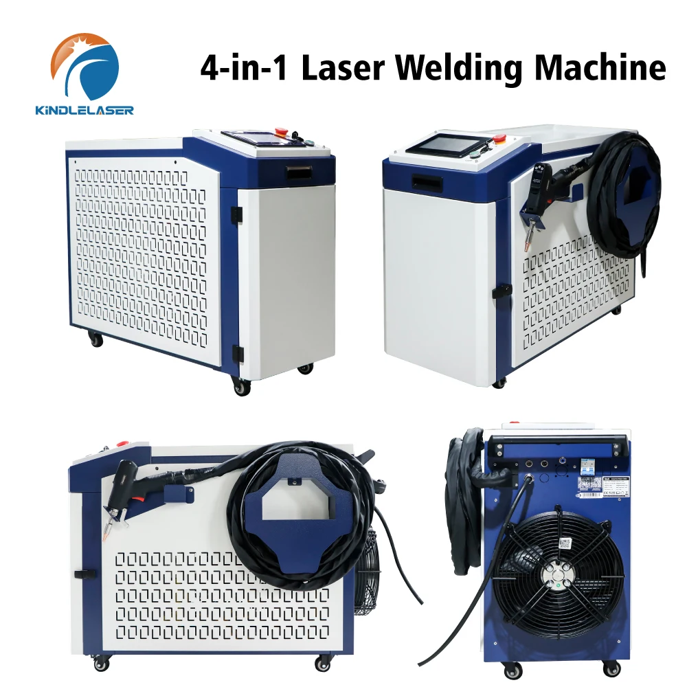 Small Water-cooled Handheld Fiber Laser Welder/Cutter 3000W Metal Laser Cleaning Machine