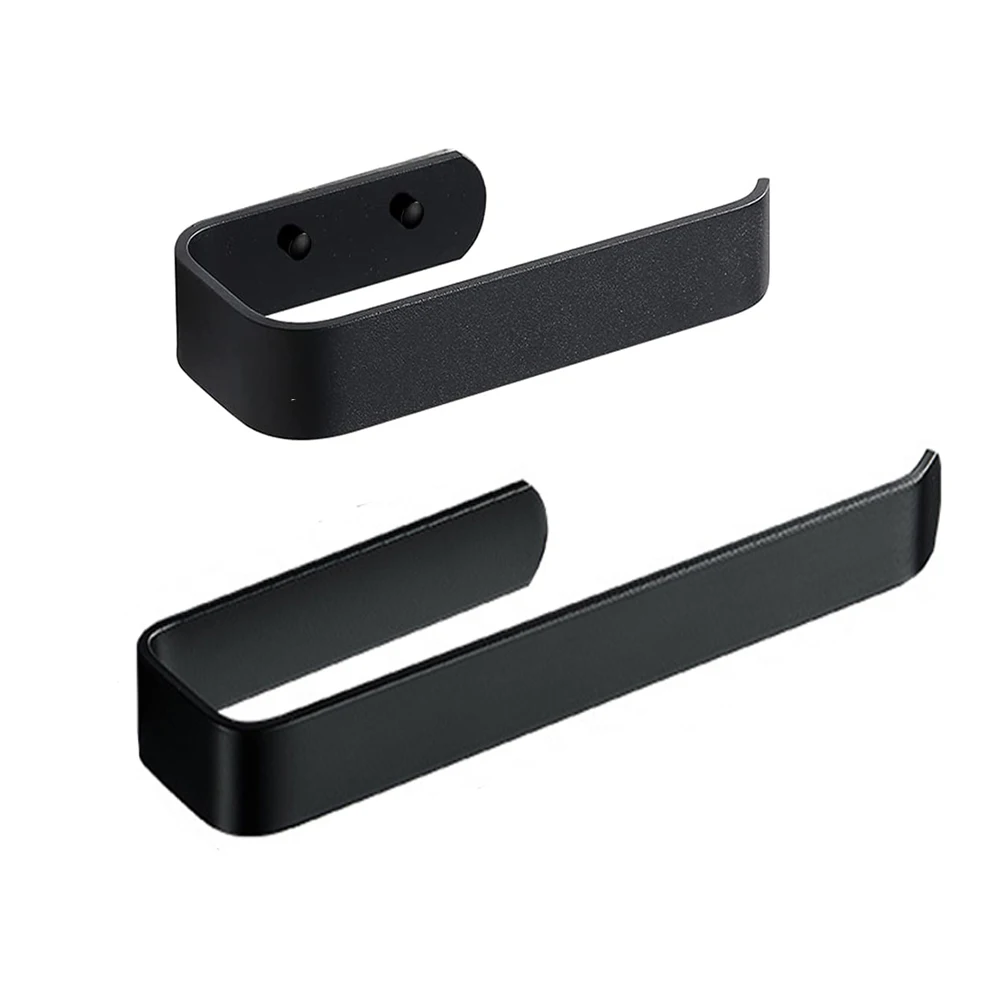One-Piece Paper Roll Holder, Wall-Mounted Cabinet, Aluminum Tissue Holder, Half-Open Type, Suitable For Bathroom And Kitchen