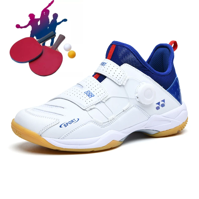 Men\'s Professional Table Tennis Shoes Comfortable Big Children Training Shoes Fashionable Breathable Table Tennis Sneakers Men