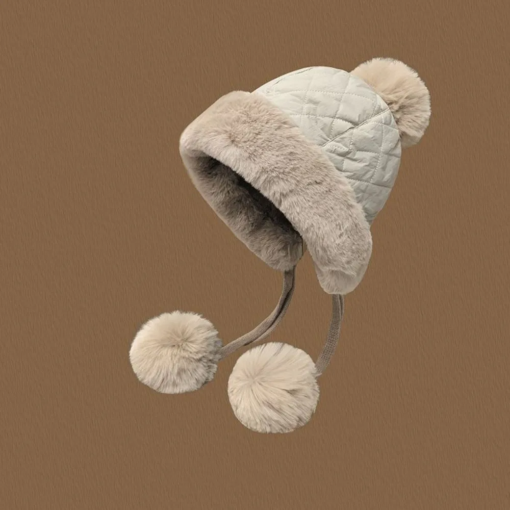 

Fashion Warm Hat Windproof Thickened Ear Protection Cap Cold Proof Ski Hat Women