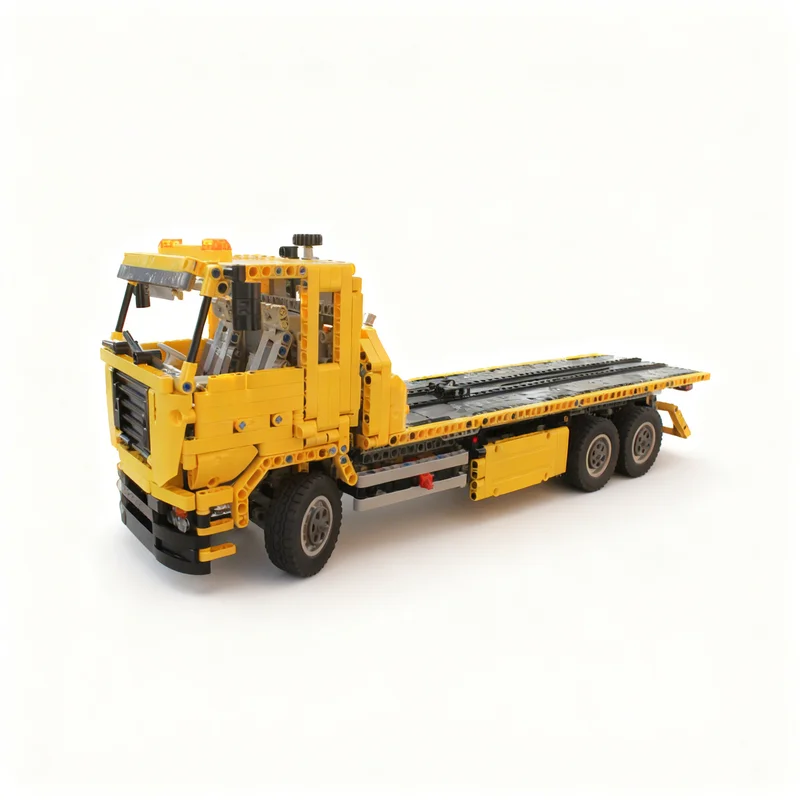 2198pcs MOC Flatbed Tow Truck C Model Technical Model Building blocks toy Architecture Christmas gift creative Assemble idea DIY