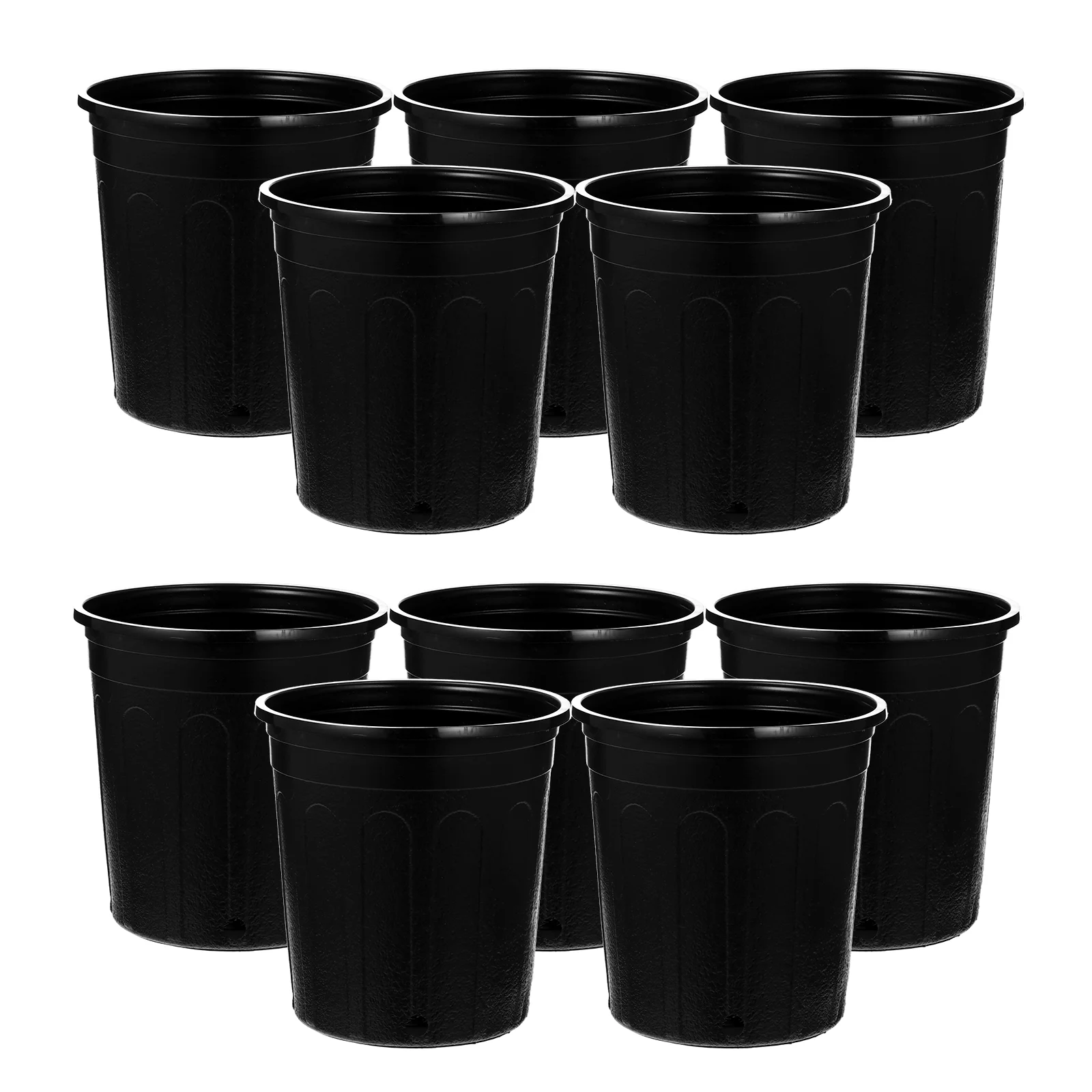 10 Pcs Plastic Flower Pot Basin Plants Indoor Plant Pots Garden Pots Indoor Simple Lightweight