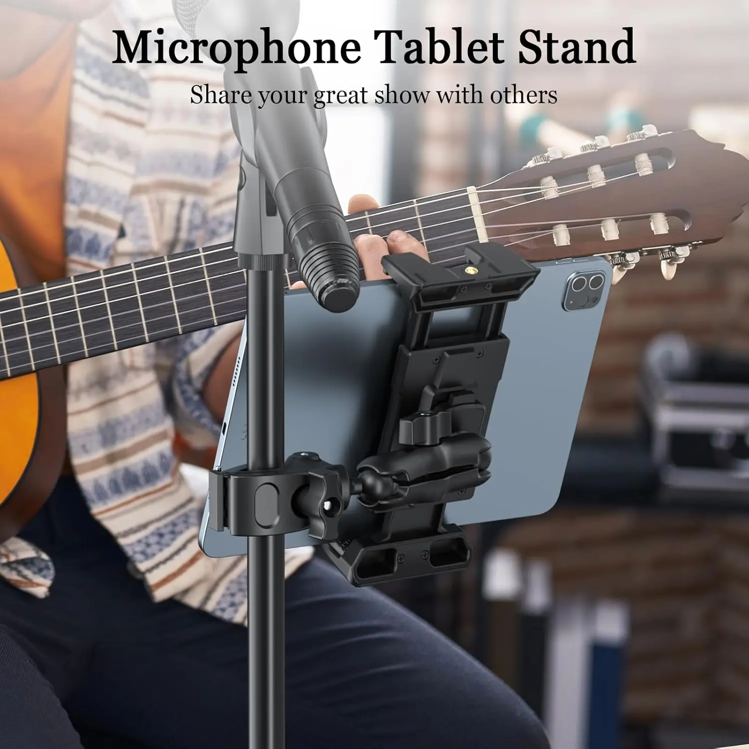 Tablet Stand For Microphone Phone Holder Clip  Super Clamp Tablet Holder for iPad iPhone 4.7-13.5Inch Tablets Smartphones