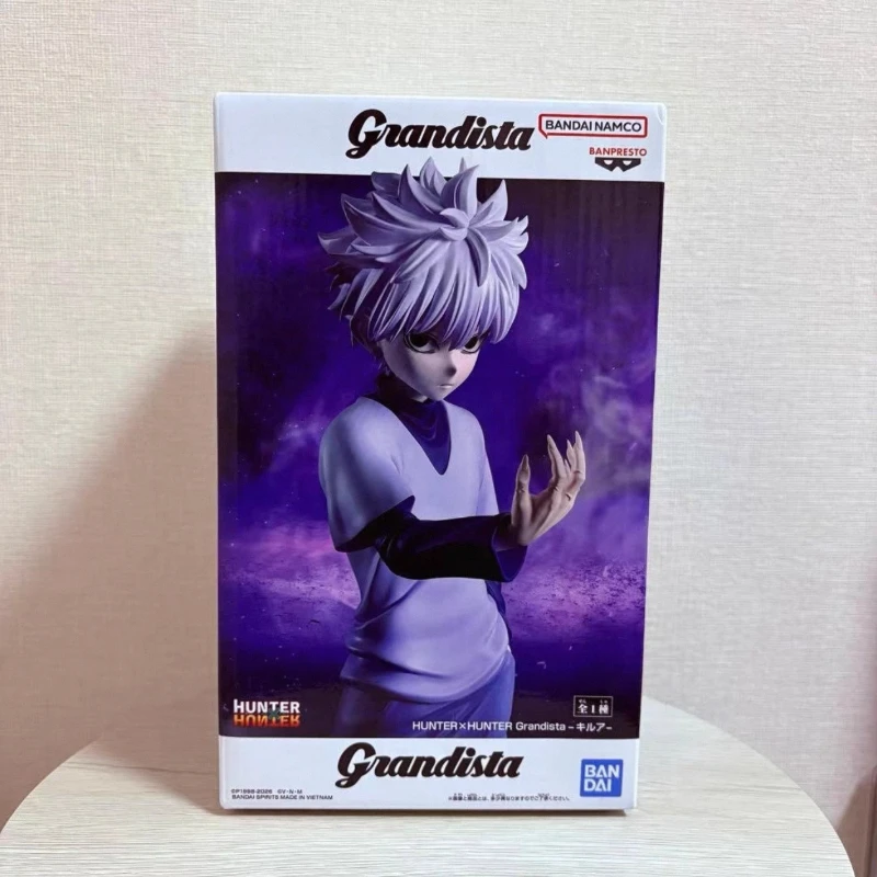 Op voorraad Bandai Banpresto Originele Grandista Anime Hunter × Hunter Killua Zoldyck Action Figure Model Speelgoed Collectie Cadeau DT
