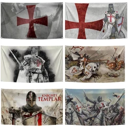60x90cm 90x150 Spain The Knights Templar Banner Flag The Cross Of Burgundy Poster Wall Polyester Digital Car Tapestry curtain