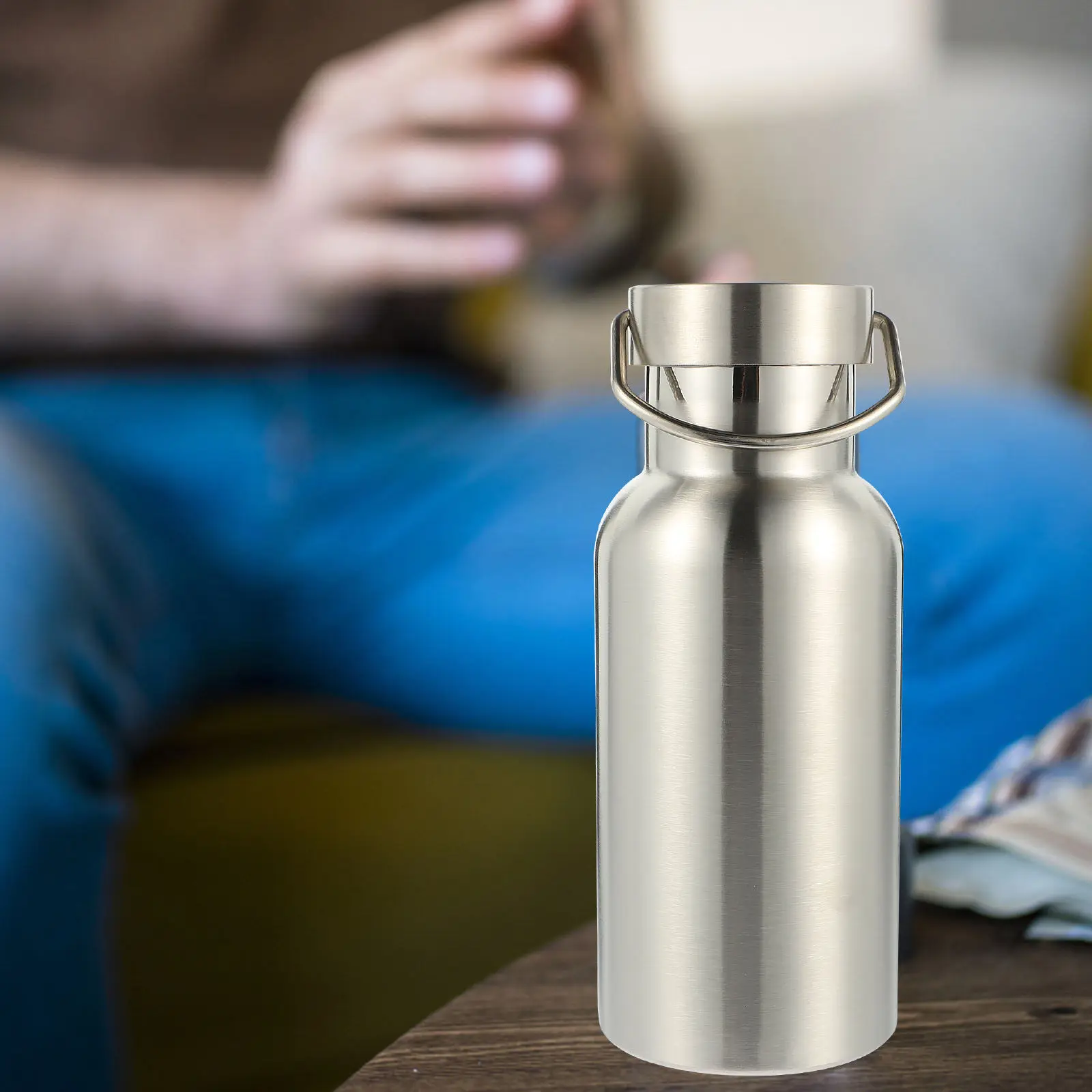 

Профессиональная портативная вакуумная бутылка из нержавеющей стали с изоляцией, простой дизайн, для активного отдыха, удобная, многофункциональная, для напитков