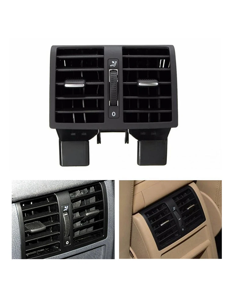 Car Air Conditioning Rear Air Vent Air Conditioning Air Vent Outlet for VW Touran 2003-2015 Caddy 2004-2015 Replacement Parts