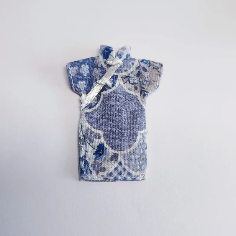 Handgefertigter Stempel für Cheongsam-Kleidung im chinesischen Republikanischen Stil, Modell für Ob11 P9/P10 Actionfiguren-Puppen – Detail 6