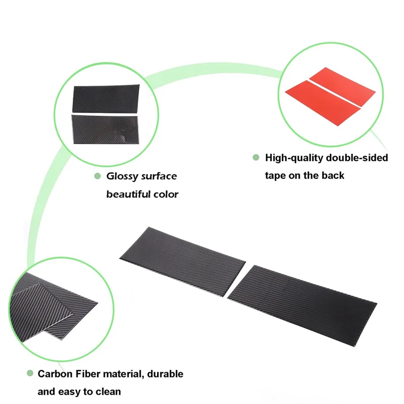 

A11M-Carbon Fiber For Land Rover Defender 90 110 130 2020-2024 Headlight Lower Panel Cover Trim Exterior Accessories
