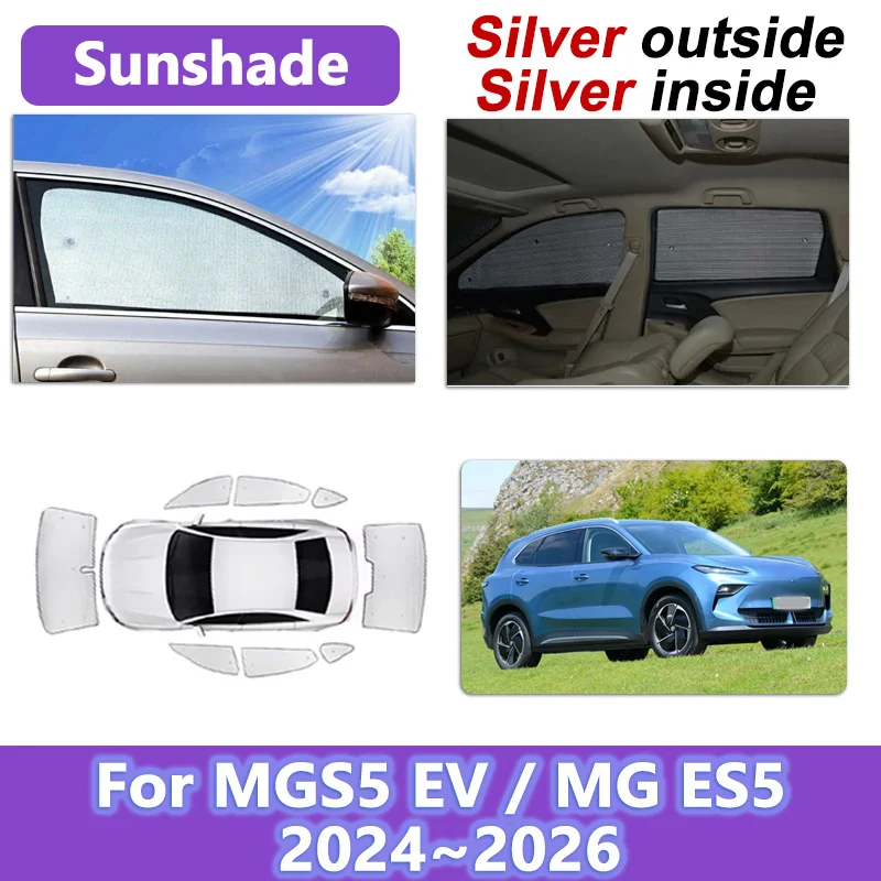 

Автомобильный солнцезащитный козырек для MGS5 EV MG ES5 2024 2025 2026, защита от ультрафиолета, отражатель на лобовое стекло, автозанавеска, солнцезащитный козырек, автомобильные аксессуары
