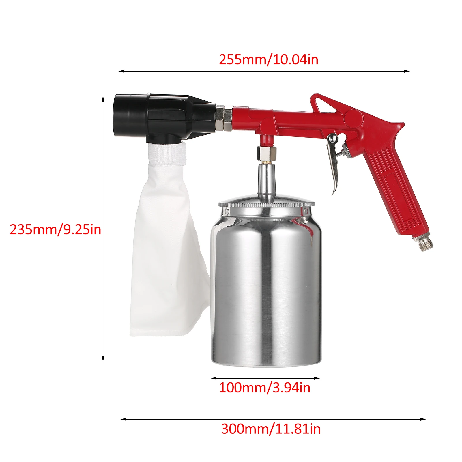 Sand Blaster Kit Abrasive Sand Blasting Shot Sandblaster with Nozzle Rust Remove Abrasive Sand Blasting for Sandblast Cabinets