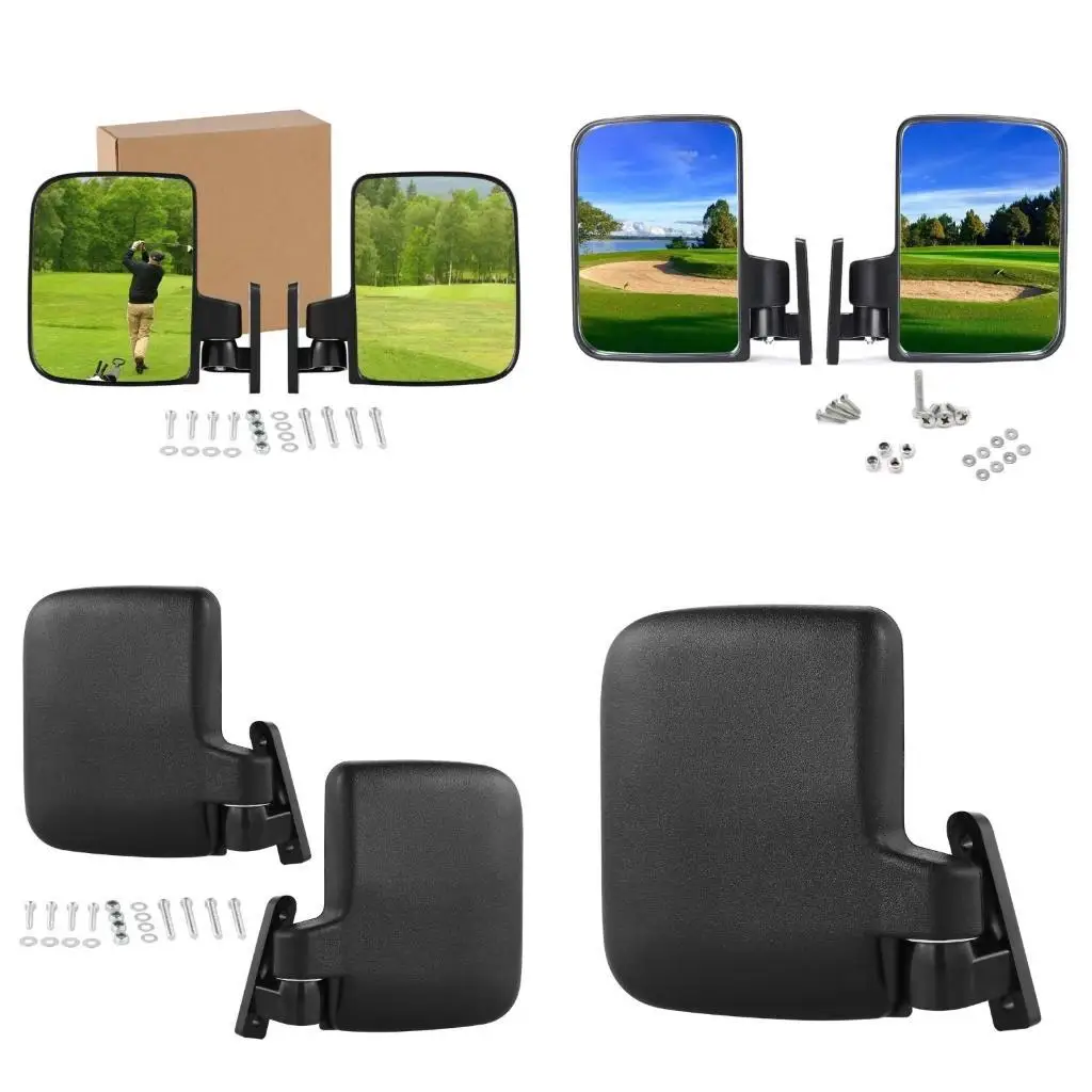 

02de Golf Cart боковая боковая стекло 1PAIR задний вид заднего вида стекло для Club Car Easy Установка