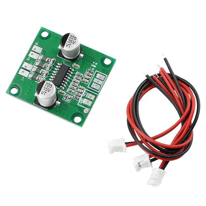 

A08E-Digital Power Amplifier Module DC 7-25V Stereo Audio Amplifier Module 12V Power Amplifier Board 2X40w