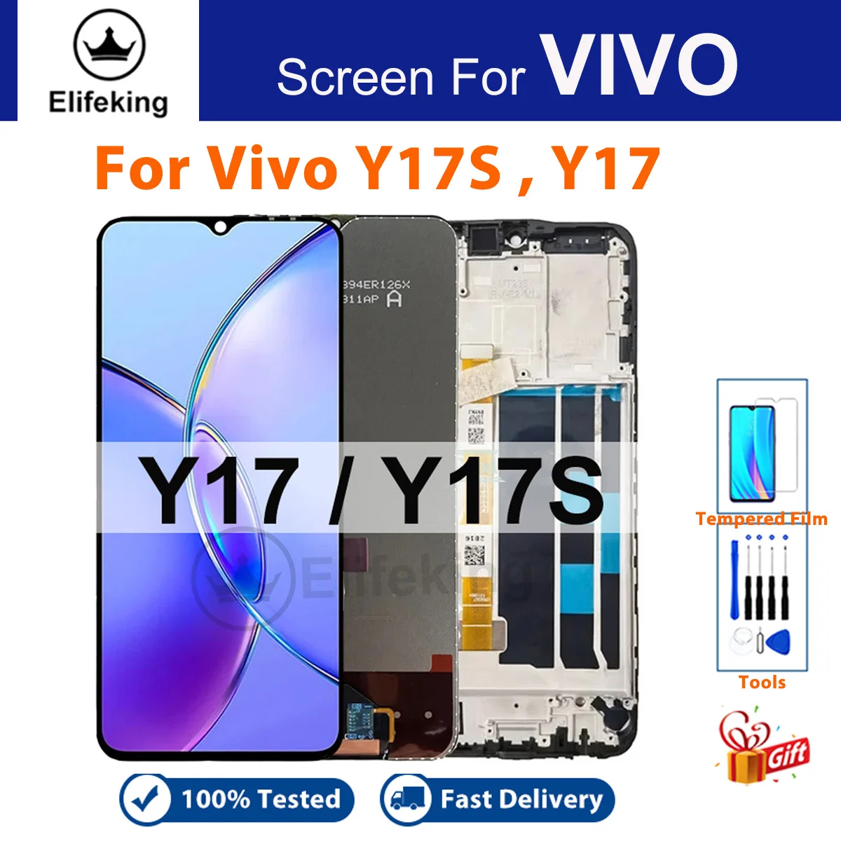 LCD For VIVO Y17S Display V2310 Touch Screen For VIVO Y17 1902 LCD Digitizer Assembly Replacement with Free Repair Tools