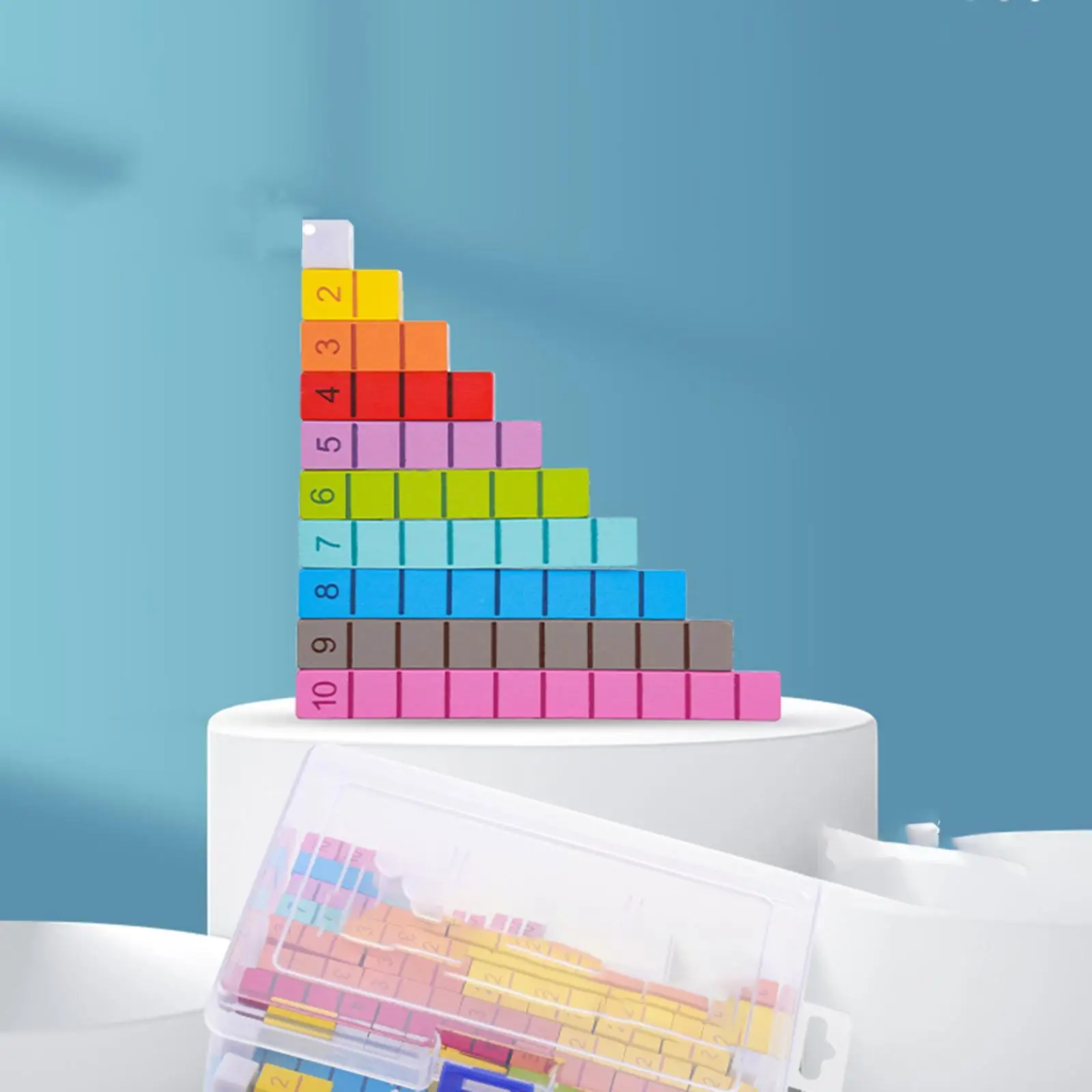 

Wooden Numerical Rods,Math Number Rods Mathematic Counting Sticks Education for Kids Children Preschool Learning Kindergarten