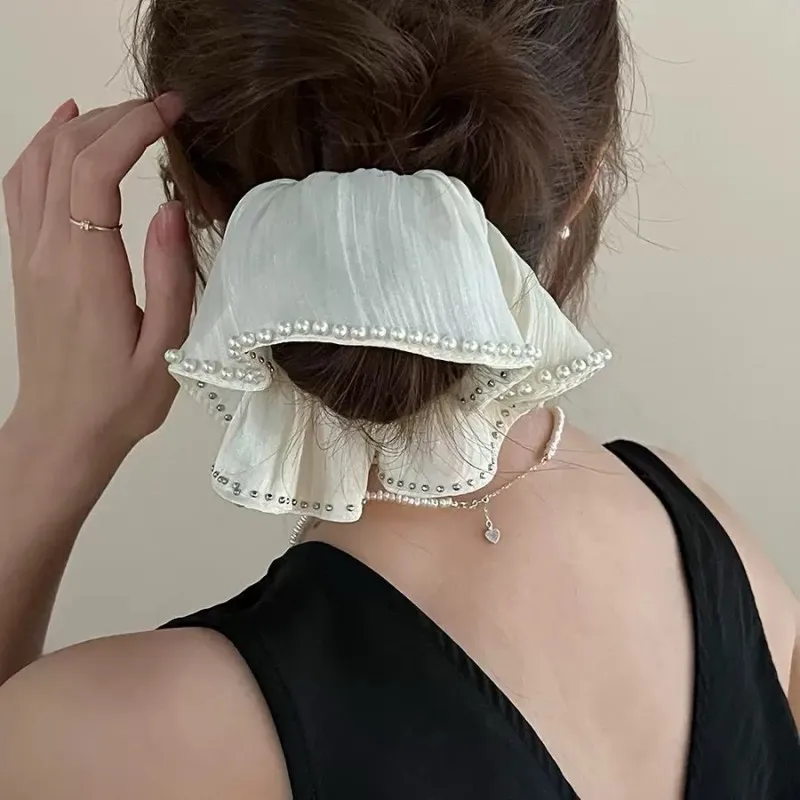 Mesh Beaded Lock Edge Haarband High-End-Haarschmuck für Frauen