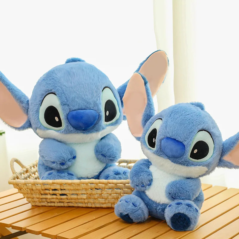 Juguete de peluche de Stitch Kawaii de Disney, muñeco de peluche de punto grande para niños, regalo de cumpleaños y Navidad, juguetes suaves de Lilo y Stitch, venta al por mayor